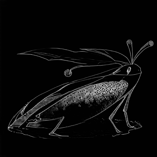 The final controlnet scribble. Generated from intermediate latent.