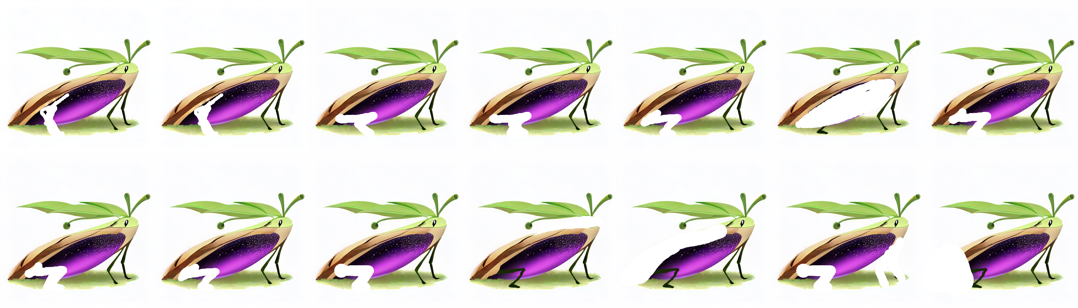 Many, many masks trying to get usable legs based on the last image.